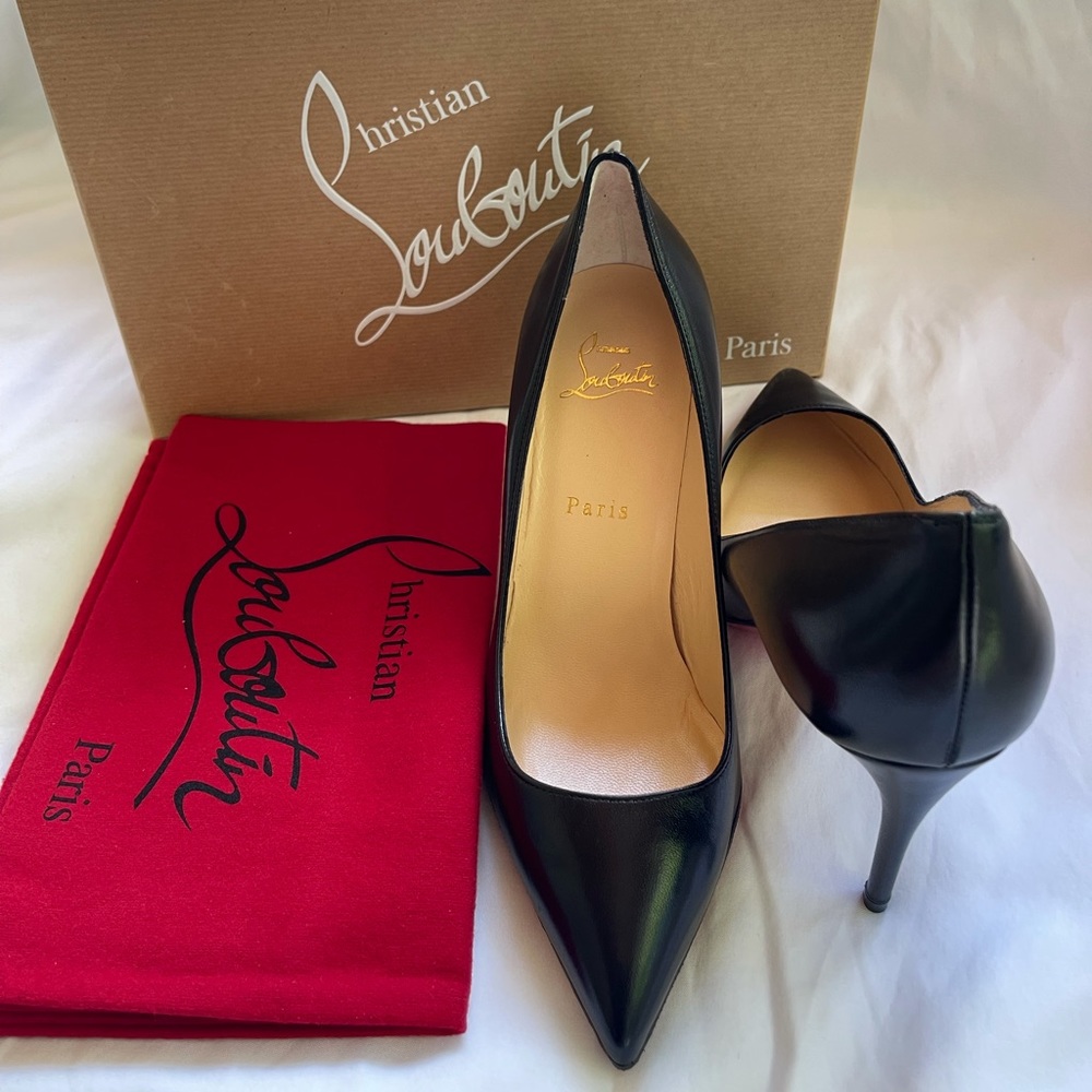 Christian Louboutin Pigalle Follies Black Leather